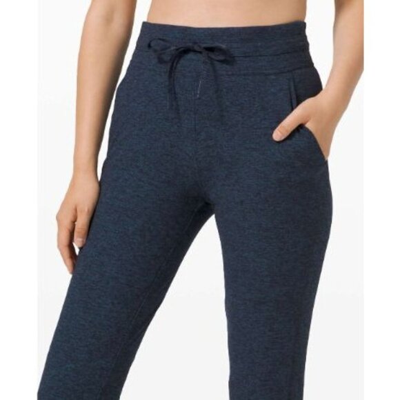 Lululemon Ready to Rulu Jogger Crop Heathered True Navy / Black-sz 6 - Picture 6 of 14